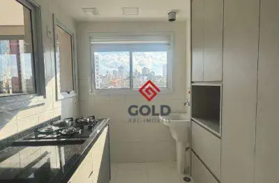 Apartamento com 2 dormitórios para alugar, 58 m² por r$ 3.745,00/mês - jardim bela vista - santo andré/sp