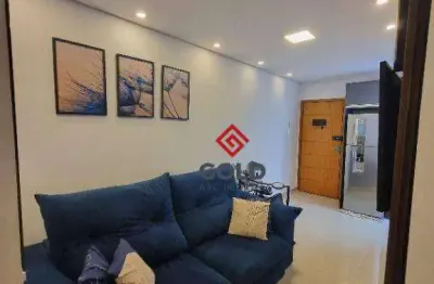 Cobertura com 2 dormitórios à venda, 90 m² por r$ 405.000,00 - jardim utinga - santo andré/sp