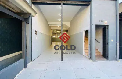Galpão para alugar, 530 m² por r$ 13.500,00/mês - jardim guarará - santo andré/sp