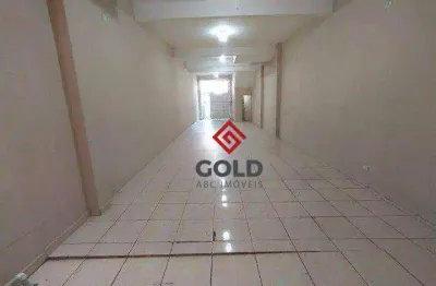 Salão para alugar, 91 m² por r$ 2.675,00/mês - vila luzita - santo andré/sp