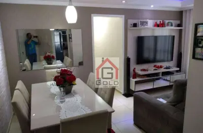 Apartamento com 3 dormitórios à venda, 60 m² por r$ 373.000,00 - parque marajoara - santo andré/sp