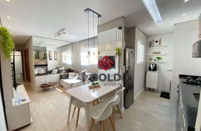 Cobertura com 2 dormitórios à venda, 110 m² por r$ 400.000,00 - vila amábile pezzolo - santo andré/sp