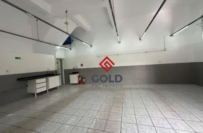 Salão para alugar, 66 m² por r$ 3.450,00/mês - vila camilópolis - santo andré/sp