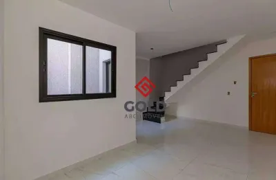 Cobertura com 2 dormitórios à venda, 110 m² por r$ 460.000,00 - jardim utinga - santo andré/sp