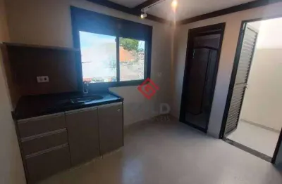 Kitnet com 1 dormitório para alugar, 18 m² por r$ 2.300,01/mês - bangu - santo andré/sp