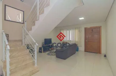 Sobrado com 3 dormitórios à venda, 181 m² por r$ 900.000 - parque erasmo assunção - santo andré/sp