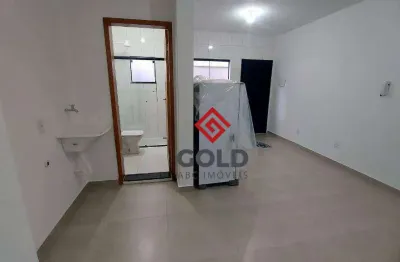 Kitnet com 1 dormitório para alugar, 22 m² por r$ 1.300,01/mês - vila curuçá - santo andré/sp