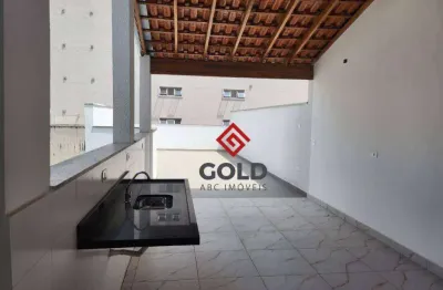Cobertura com 3 dormitórios à venda, 146 m² por r$ 740.000,00 - campestre - santo andré/sp