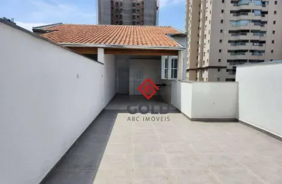 Cobertura com 3 dormitórios à venda, 146 m² por r$ 850.000,00 - campestre - santo andré/sp