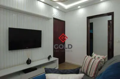 Apartamento com 3 dormitórios à venda, 73 m² por r$ 375.000,00 - vila scarpelli - santo andré/sp