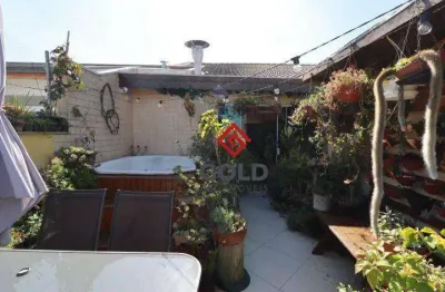 Cobertura com 2 dormitórios à venda, 118 m² por r$ 690.000,00 - parque das nações - santo andré/sp