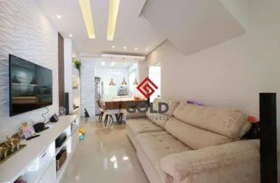 Sobrado com 3 dormitórios à venda, 96 m² por r$ 710.000,00 - parque das nações - santo andré/sp