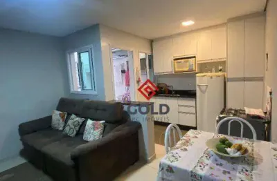Apartamento com 2 dormitórios à venda, 46 m² por r$ 380.000,00 - parque das nações - santo andré/sp