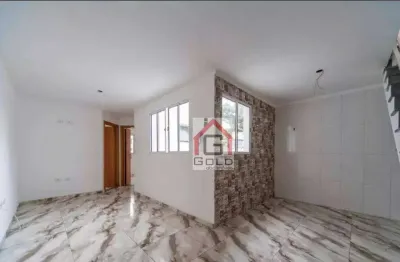 Cobertura com 2 dormitórios à venda, 42 m² por r$ 350.000,00 - jardim utinga - santo andré/sp