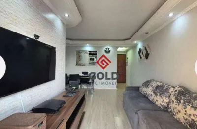 Apartamento com 3 dormitórios à venda, 67 m² por r$ 345.000,00 - utinga - santo andré/sp