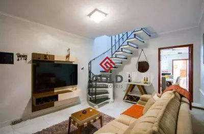 Sobrado com 2 dormitórios, 123 m² - venda por r$ 730.000,00 ou aluguel por r$ 4.545,00/mês - vila bastos - santo andré/sp