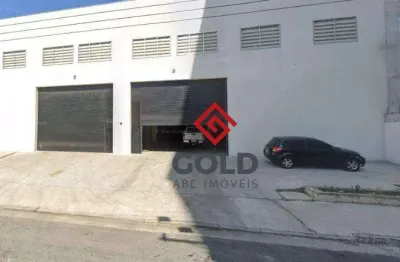 Galpão para alugar, 600 m² por r$ 21.800,00/mês - utinga - santo andré/sp