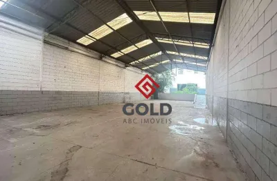 Galpão para alugar, 500 m² por r$ 23.000,00/mês - jardim - santo andré/sp