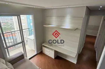 Apartamento com 2 dormitórios para alugar, 48 m² por r$ 3.088,00/mês - vila valparaíso - santo andré/sp