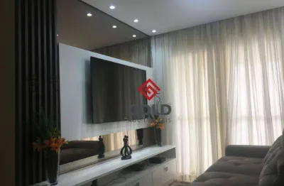Apartamento com 3 dormitórios para alugar, 70 m² por r$ 6.392,00/mês - campestre - santo andré/sp