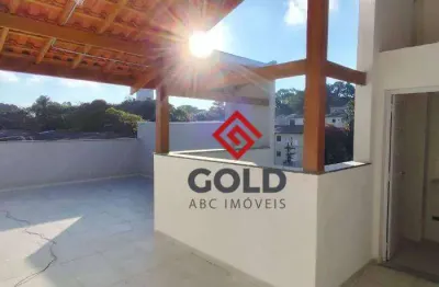 Cobertura com 2 dormitórios, 82 m² - venda por r$ 495.000,00 ou aluguel por r$ 3.000,00/mês - vila guiomar - santo andré/sp
