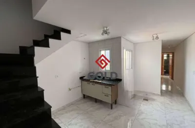 Cobertura com 2 dormitórios para alugar, 106 m² por r$ 2.715,00/mês - parque das nações - santo andré/sp