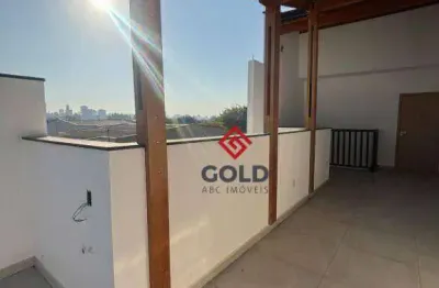 Cobertura com 2 dormitórios, 110 m² - venda por r$ 485.000,00 ou aluguel por r$ 3.050,00/mês - santa teresinha - santo andré/sp