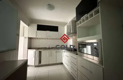 Apartamento com 2 dormitórios para alugar, 92 m² por r$ 2.590,00/mês - paraíso - santo andré/sp