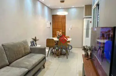 Apartamento com 2 dormitórios à venda, 49 m² por r$ 320.000,00 - parque capuava - santo andré/sp
