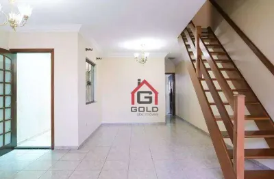 Sobrado com 3 dormitórios à venda, 198 m² por r$ 1.100.000,00 - bangu - santo andré/sp