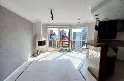 Apartamento triplex com 1 dormitório, 130 m² - venda por r$ 1.450.000,00 ou aluguel por r$ 8.885,00/mês - jardim - santo andré/sp