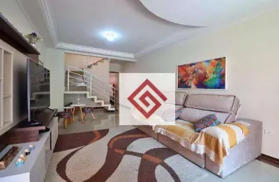 Sobrado para alugar, 130 m² por r$ 4.600,70/mês - jardim - santo andré/sp