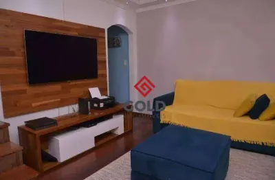 Sobrado com 3 dormitórios à venda, 176 m² por r$ 900.000,00 - vila pires - santo andré/sp