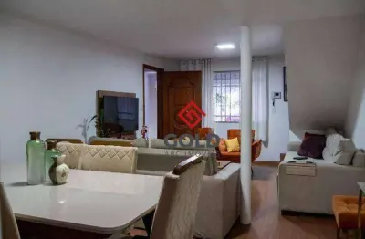 Sobrado com 4 dormitórios à venda, 220 m² por r$ 600.000,00 - vila camilópolis - santo andré/sp