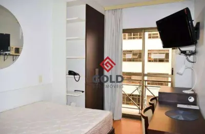 Flat com 1 dormitório, 18 m² - venda por r$ 220.000,00 ou aluguel por r$ 3.310,77/mês - barcelona - são caetano do sul/sp