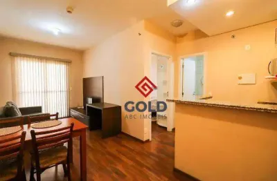 Flat com 1 dormitório, 38 m² - venda por R$ 320.000,00 ou aluguel por R$ 3.966,74/mês - Barcelona - São Caetano do Sul/SP