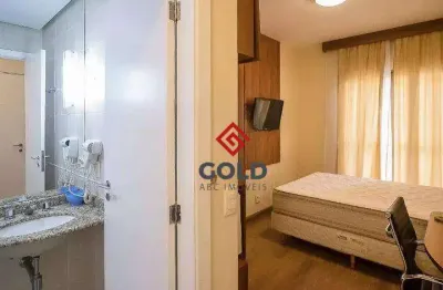 Flat com 1 dormitório, 18 m² - venda por r$ 220.000,00 ou aluguel por r$ 3.261,77/mês - barcelona - são caetano do sul/sp