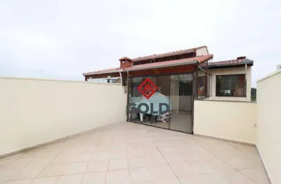 Cobertura com 2 dormitórios para alugar, 90 m² por r$ 2.450,00/mês - vila alto de santo andré - santo andré/sp