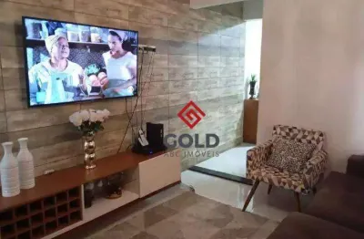 Sobrado com 3 dormitórios à venda, 117 m² por r$ 450.000,00 - jardim alzira franco - santo andré/sp