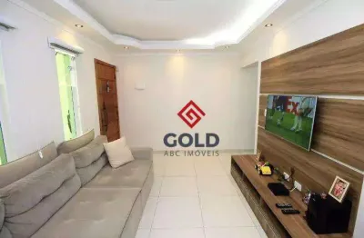 Sobrado com 3 dormitórios à venda, 152 m² por R$ 840.000,00 - Vila Camilópolis - Santo André/SP