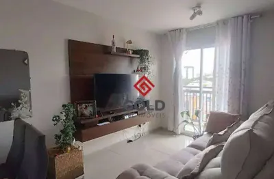 Apartamento com 2 dormitórios, 52 m² - venda por R$ 375.000,00 ou aluguel por R$ 3.020,00/mês - Vila Homero Thon - Santo André/SP