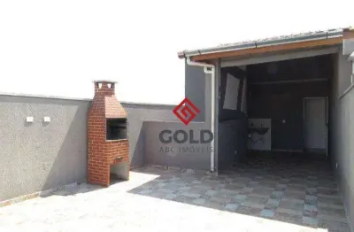 Cobertura com 2 dormitórios para alugar, 100 m² por r$ 2.559,00/mês - vila camilópolis - santo andré/sp