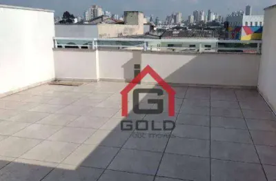Cobertura com 2 dormitórios à venda, 120 m² por r$ 480.000,00 - utinga - santo andré/sp