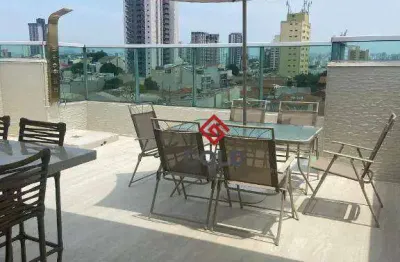 Cobertura com 3 dormitórios à venda, 166 m² por r$ 1.150.000,00 - parque das nações - santo andré/sp