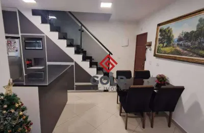 Cobertura com 2 dormitórios à venda, 114 m² - vila humaitá - santo andré/sp