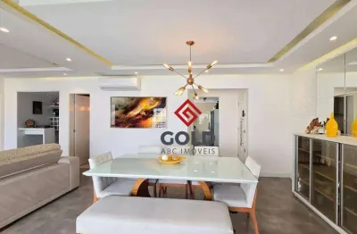 Apartamento com 3 dormitórios para alugar, 123 m² por r$ 10.100,00/mês - centro - são bernardo do campo/sp