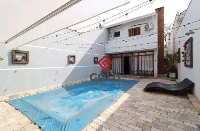 Sobrado com 3 dormitórios, 265 m² - venda por r$ 2.000.000,00 ou aluguel por r$ 14.725,00/mês - vila alzira - santo andré/sp