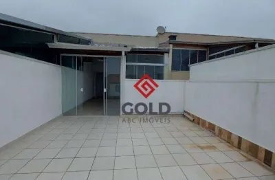 Cobertura com 2 dormitórios para alugar, 100 m² por r$ 2.178,90/mês - parque oratório - santo andré/sp