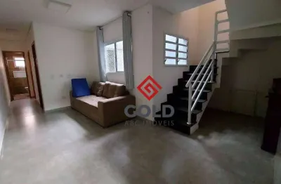 Cobertura com 2 dormitórios para alugar, 100 m² por R$ 2.494,03/mês - Parque Oratório - Santo André/SP