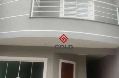 Sobrado com 3 dormitórios para alugar, 128 m² por R$ 5.090,00/mês - Jardim - Santo André/SP